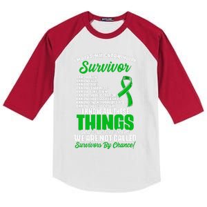 Traumatic Brain Injury Survivor Support TBI Survivor Kids Colorblock Raglan Jersey