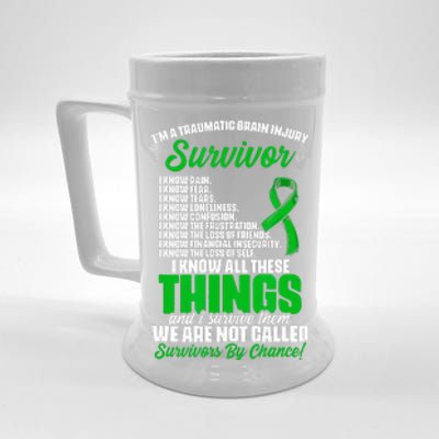 Traumatic Brain Injury Survivor Support TBI Survivor Beer Stein