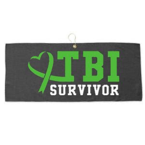 Traumatic Brain Injury TBI Survivor Large Microfiber Waffle Golf Towel