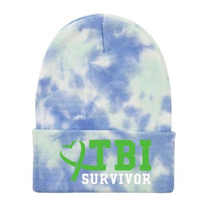 Traumatic Brain Injury TBI Survivor Tie Dye 12in Knit Beanie