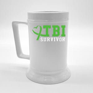 Traumatic Brain Injury TBI Survivor Beer Stein