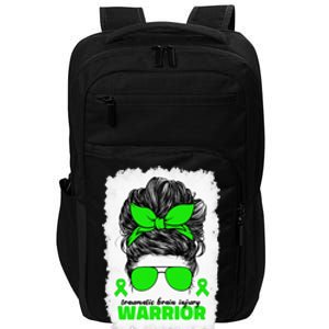 Traumatic Brain Injury Warrior For Women TBI Awareness Month Impact Tech Backpack