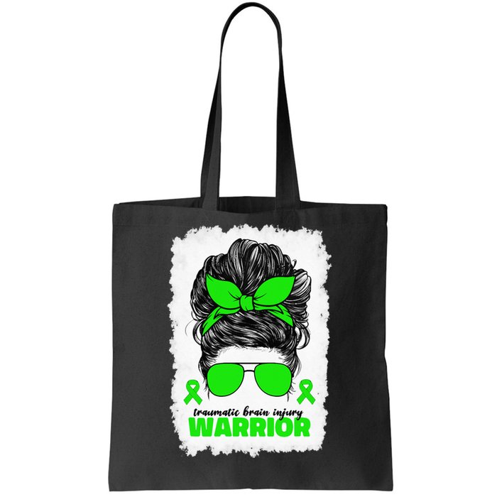 Traumatic Brain Injury Warrior For Women TBI Awareness Month Tote Bag