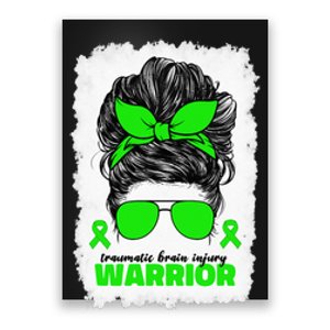 Traumatic Brain Injury Warrior For Women TBI Awareness Month Poster