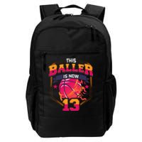 This Baller Is Now 13 Birthday Party Bday Celebration Daily Commute Backpack