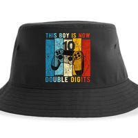 This Boy Is Now Double Digits 10th Birthday Boy 10 Year Old Sustainable Bucket Hat