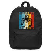 This Boy Is Now Double Digits 10th Birthday Boy 10 Year Old 16 in Basic Backpack