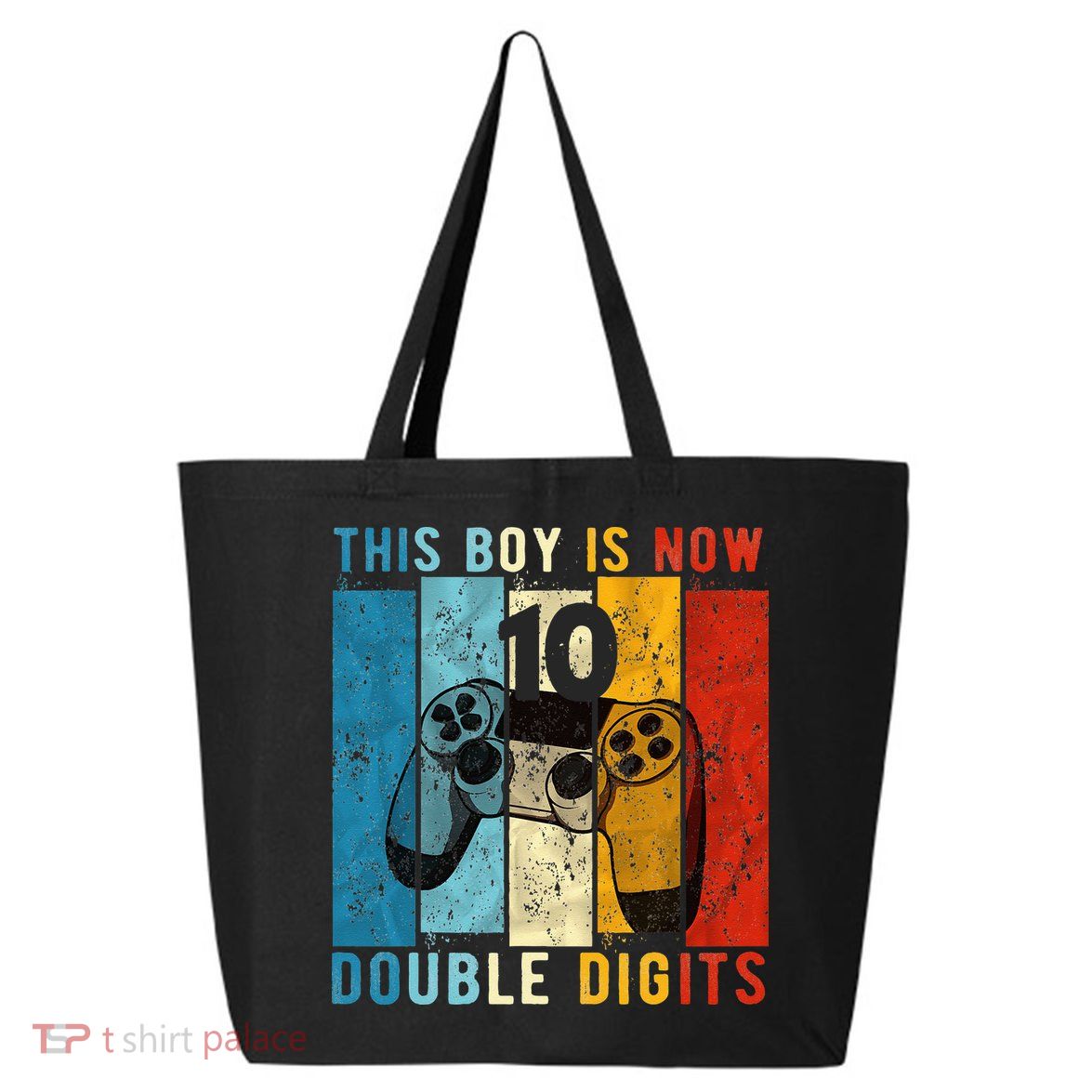 This Boy Is Now Double Digits 10th Birthday Boy 10 Year Old 25L Jumbo Tote