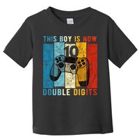 This Boy Is Now Double Digits 10th Birthday Boy 10 Year Old Toddler T-Shirt