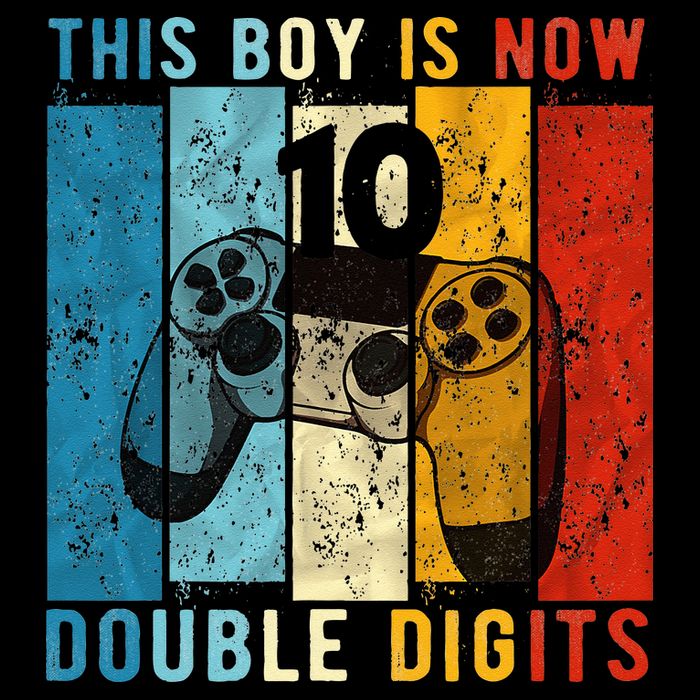This Boy Is Now Double Digits 10th Birthday Boy 10 Year Old Toddler T-Shirt