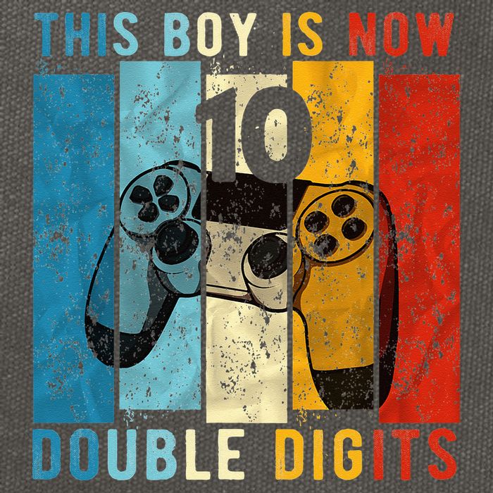 This Boy Is Now Double Digits 10th Birthday Boy 10 Year Old Cotton Canvas Backpack