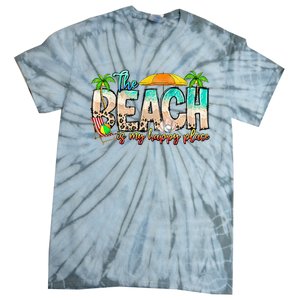 The Beach Is My Happy Place Vacation Summer Tie-Dye T-Shirt