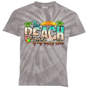 The Beach Is My Happy Place Vacation Summer Kids Tie-Dye T-Shirt