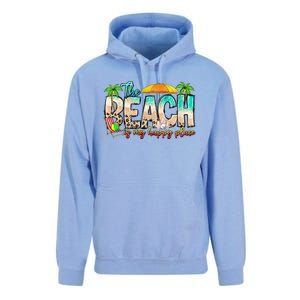 The Beach Is My Happy Place Vacation Summer Unisex Surf Hoodie