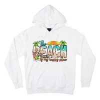 The Beach Is My Happy Place Vacation Summer Hoodie