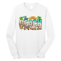 The Beach Is My Happy Place Vacation Summer Long Sleeve Shirt