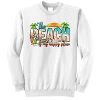 The Beach Is My Happy Place Vacation Summer Sweatshirt