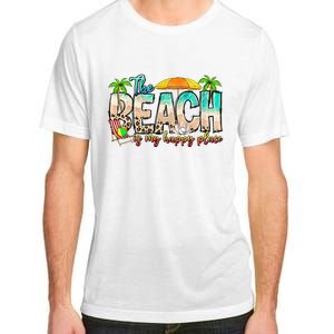 The Beach Is My Happy Place Vacation Summer Adult ChromaSoft Performance T-Shirt