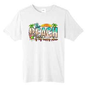 The Beach Is My Happy Place Vacation Summer Tall Fusion ChromaSoft Performance T-Shirt