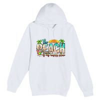 The Beach Is My Happy Place Vacation Summer Premium Pullover Hoodie