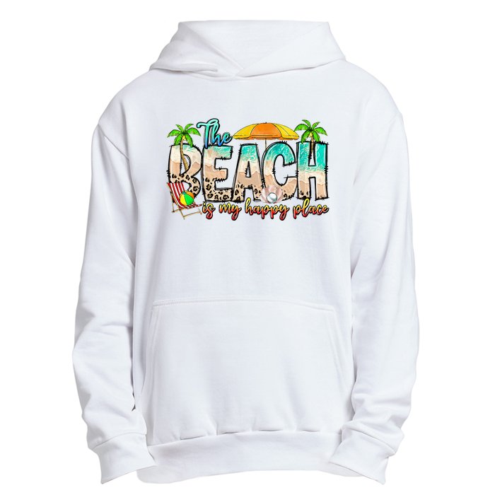 The Beach Is My Happy Place Vacation Summer Urban Pullover Hoodie