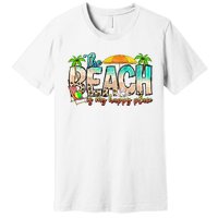 The Beach Is My Happy Place Vacation Summer Premium T-Shirt