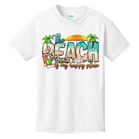 The Beach Is My Happy Place Vacation Summer Kids T-Shirt