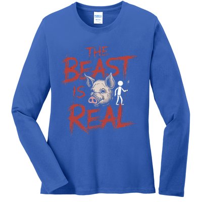 The Beast Is Real Lord Of The Flies Ladies Long Sleeve Shirt