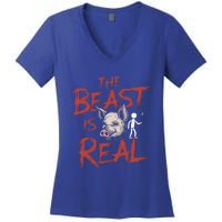 The Beast Is Real Lord Of The Flies Women's V-Neck T-Shirt