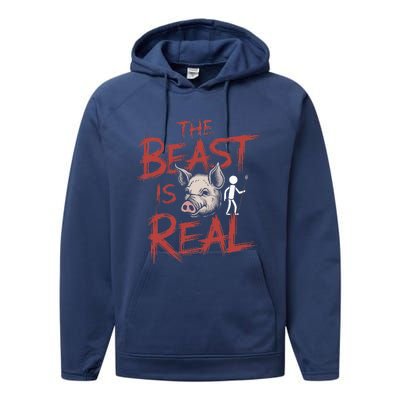 The Beast Is Real Lord Of The Flies Performance Fleece Hoodie