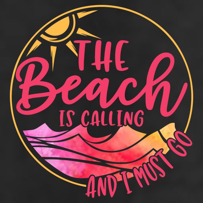 The Beach Is Calling And I Must Go 25L Jumbo Tote