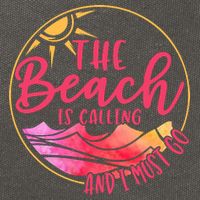 The Beach Is Calling And I Must Go Cotton Canvas Backpack