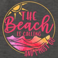 The Beach Is Calling And I Must Go Vector Backpack