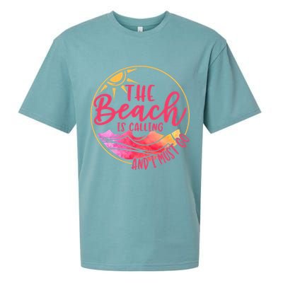 The Beach Is Calling And I Must Go Sueded Cloud Jersey T-Shirt