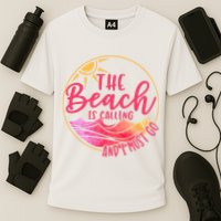The Beach Is Calling And I Must Go Performance Shirt