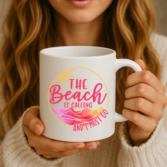 The Beach Is Calling And I Must Go Mug