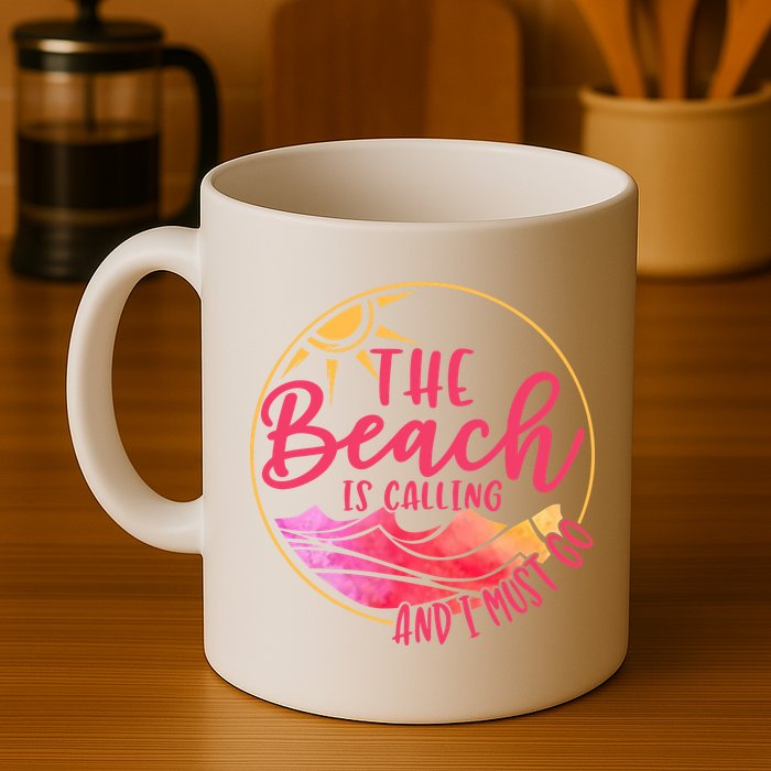 The Beach Is Calling And I Must Go Mug