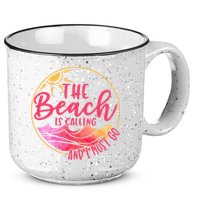 The Beach Is Calling And I Must Go 15oz Campfire Ceramic Mug