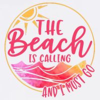The Beach Is Calling And I Must Go Flat Bill Trucker Hat
