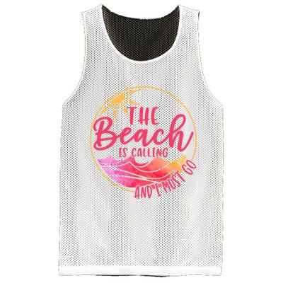 The Beach Is Calling And I Must Go Mesh Reversible Basketball Jersey Tank