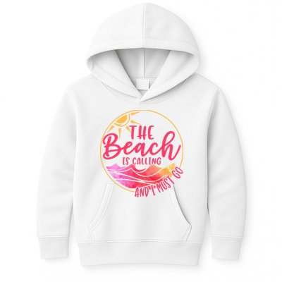 The Beach Is Calling And I Must Go Kids Hoodie