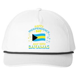 The Bahamas Independence Day Bahamian Pride The Bahamas Flag Snapback Five-Panel Rope Hat