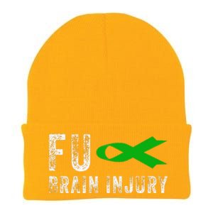 Traumatic Brain Injury Awareness Fu Traumatic Brain Injury Knit Cap Winter Beanie