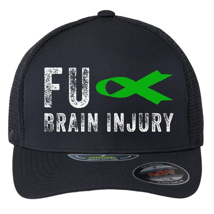 Traumatic Brain Injury Awareness Fu Traumatic Brain Injury Flexfit Unipanel Trucker Cap