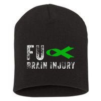 Traumatic Brain Injury Awareness Fu Traumatic Brain Injury Short Acrylic Beanie