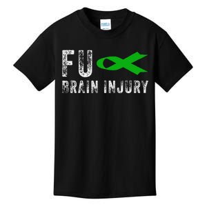 Traumatic Brain Injury Awareness Fu Traumatic Brain Injury Kids T-Shirt