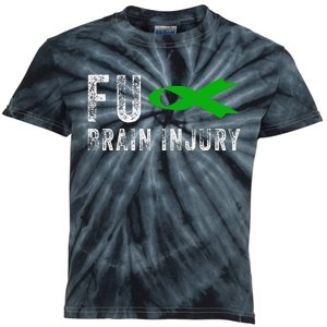 Traumatic Brain Injury Awareness Fu Traumatic Brain Injury Kids Tie-Dye T-Shirt