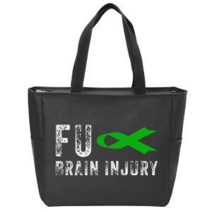 Traumatic Brain Injury Awareness Fu Traumatic Brain Injury Zip Tote Bag