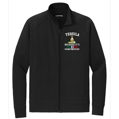 Tequila Because It's Mexico Somewhere - Cinco De Mayo Stretch Full-Zip Cadet Jacket