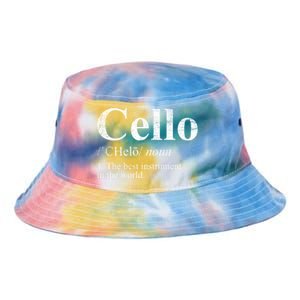 The Best Instrut In The World Cello Great Gift Tie Dye Newport Bucket Hat